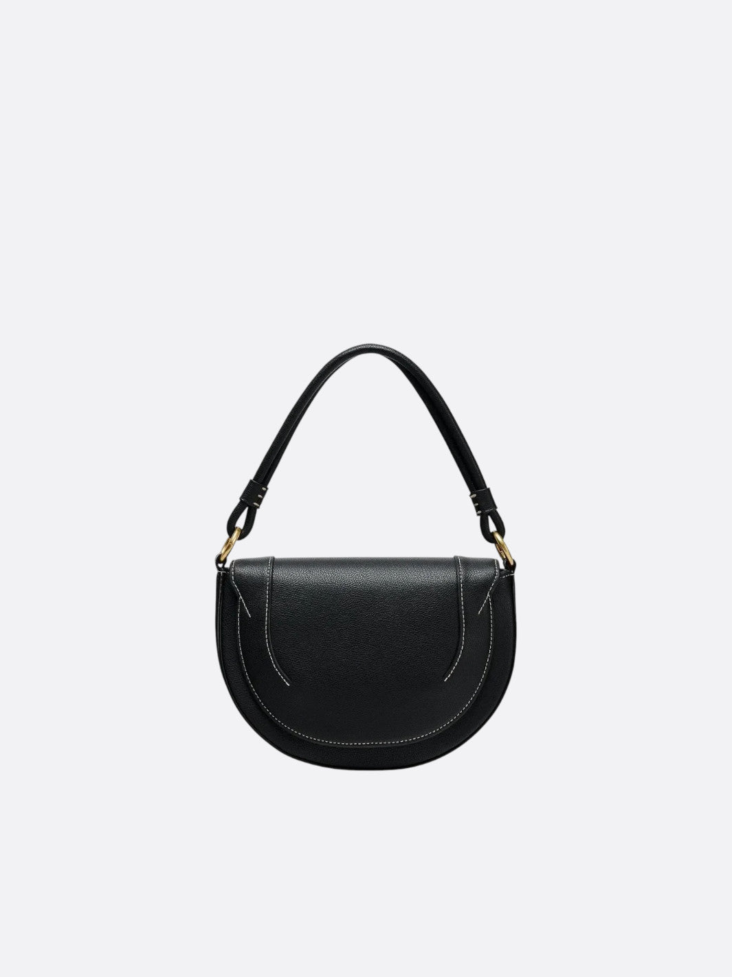 Sac demi-lune cuir noir