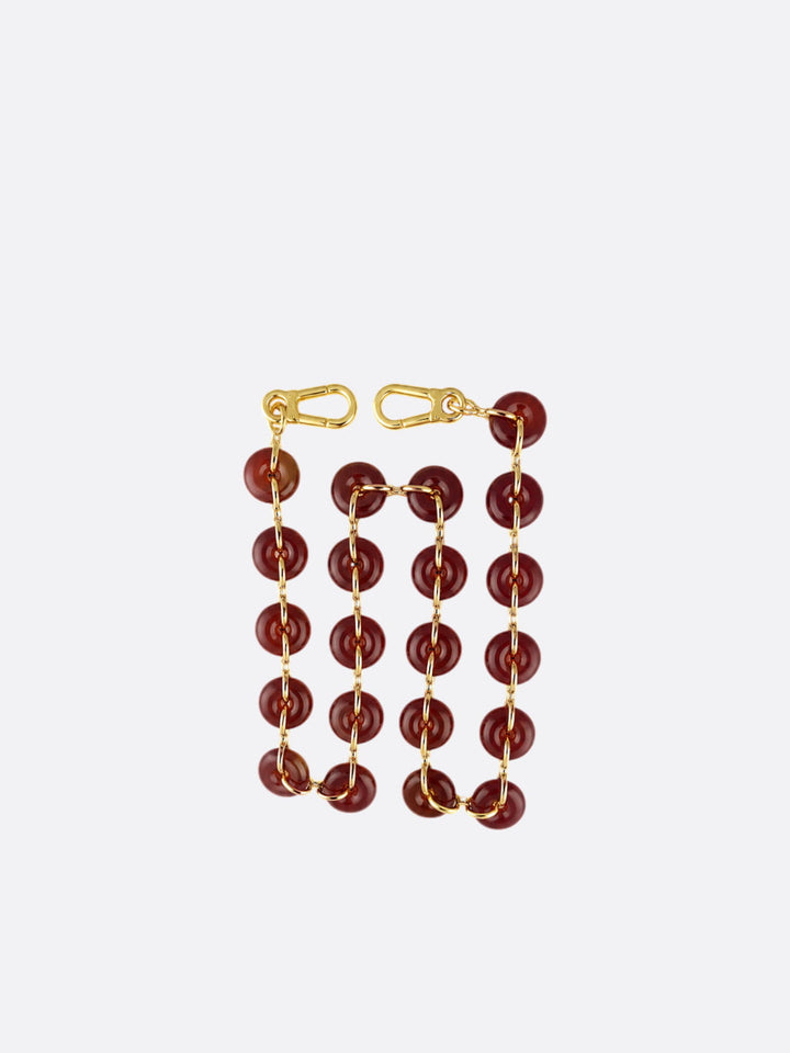 Bandoulière chaine pour sac rouge