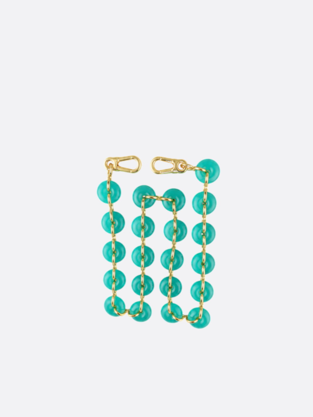Bandoulière chaine pour sac turquoise