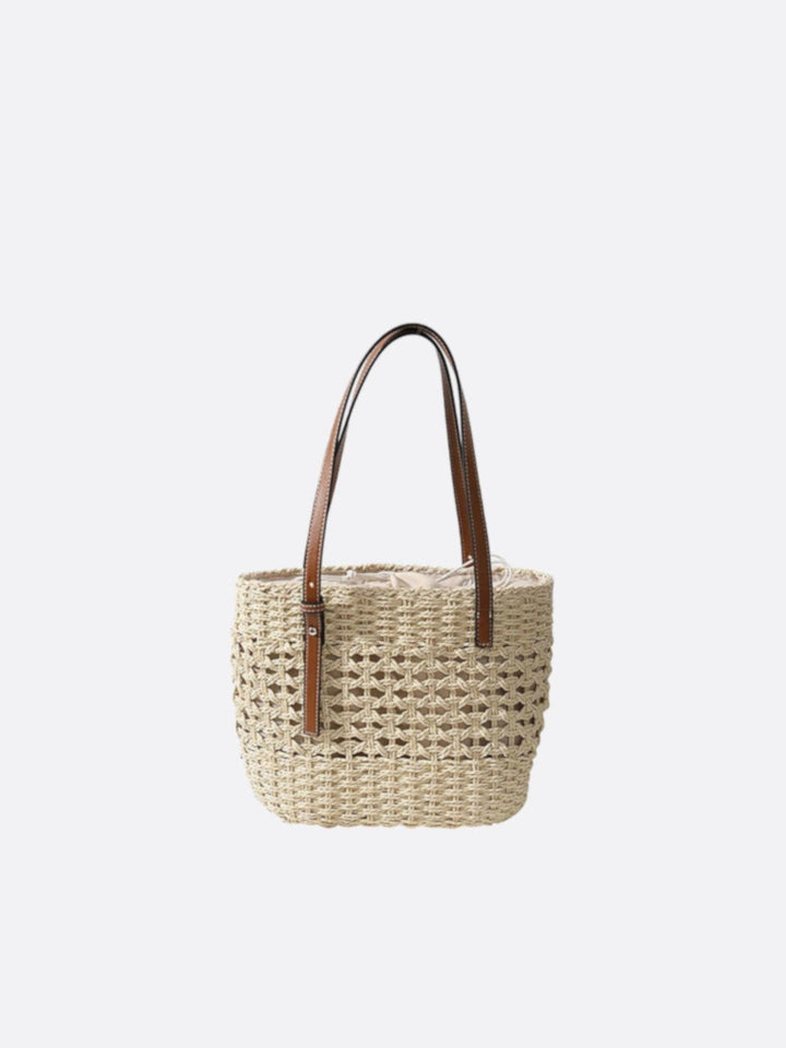 Cabas en corde beige