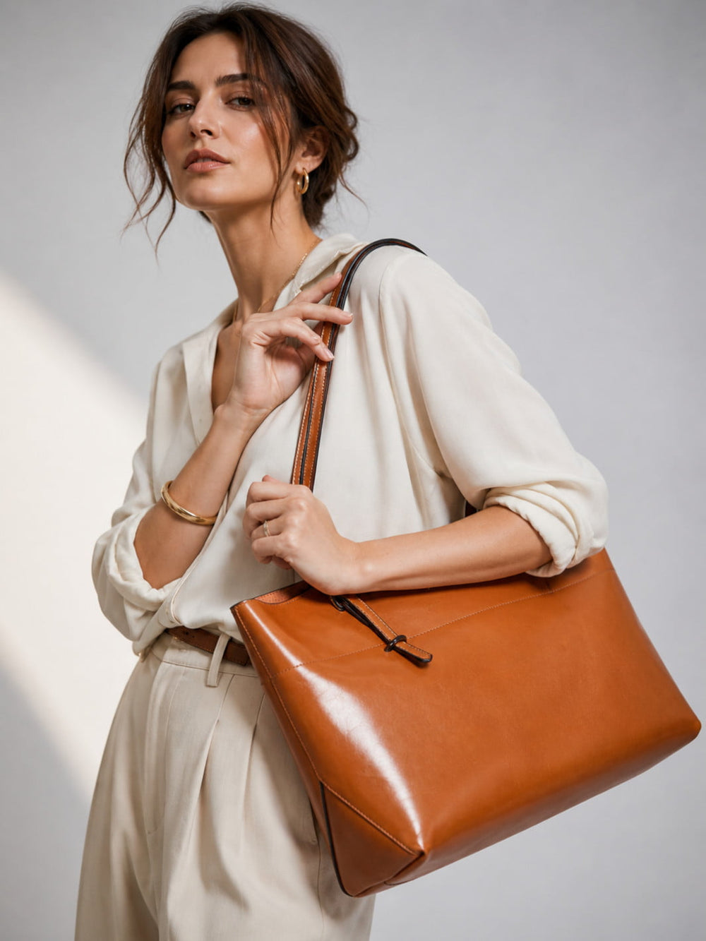 cabas cuir femme