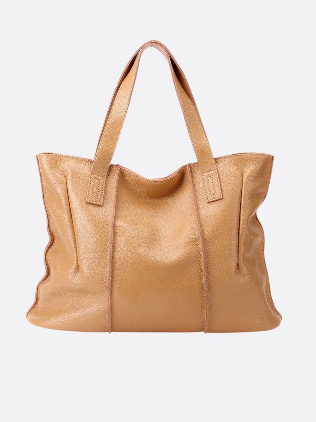 cabas cuir beige clair