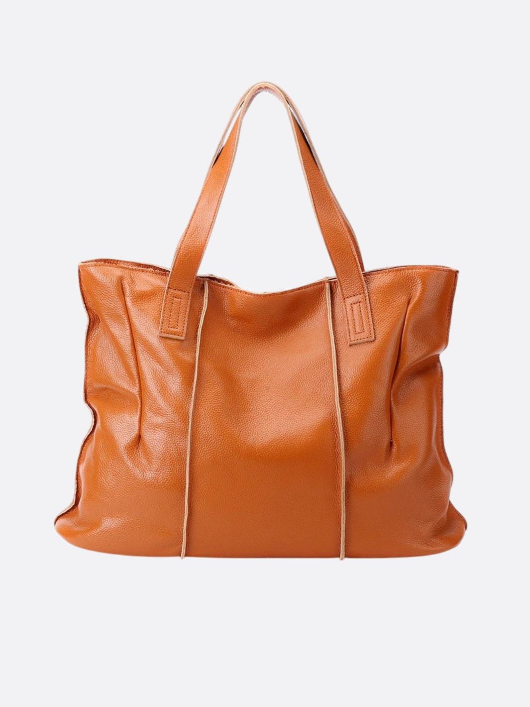 cabas cuir camel