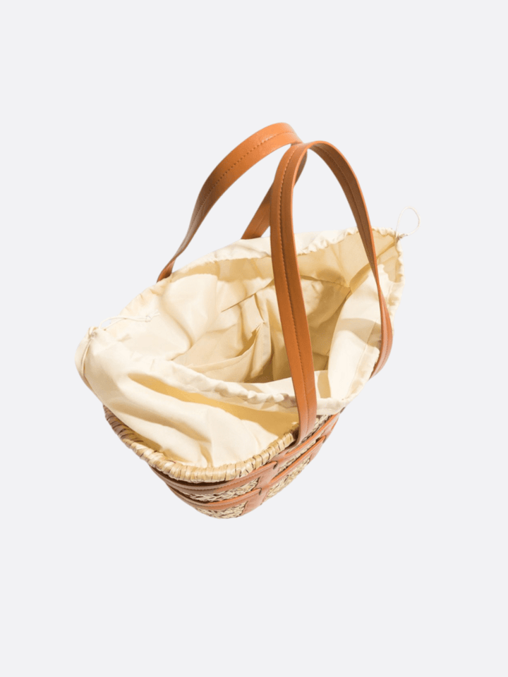 Cabas en osier et cuir <br>Veyric