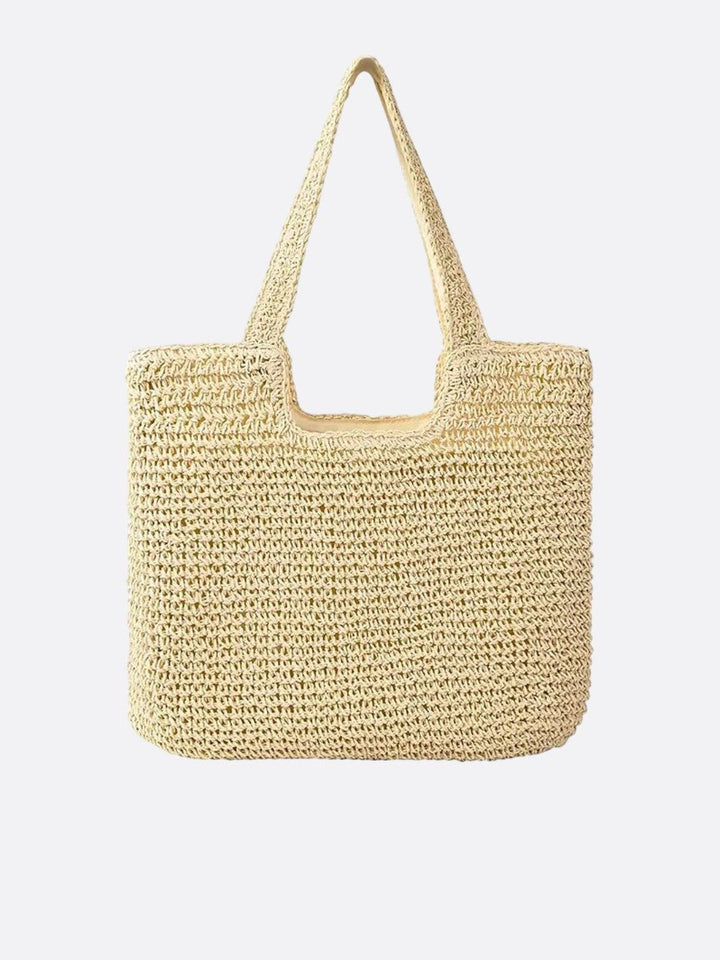 cabas paille jaune champagne