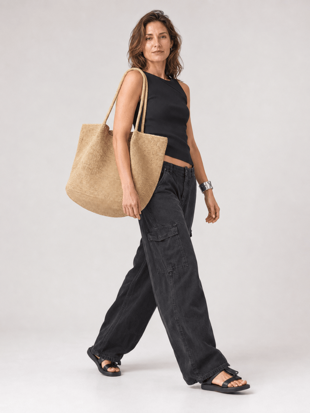 cabas raphia femme