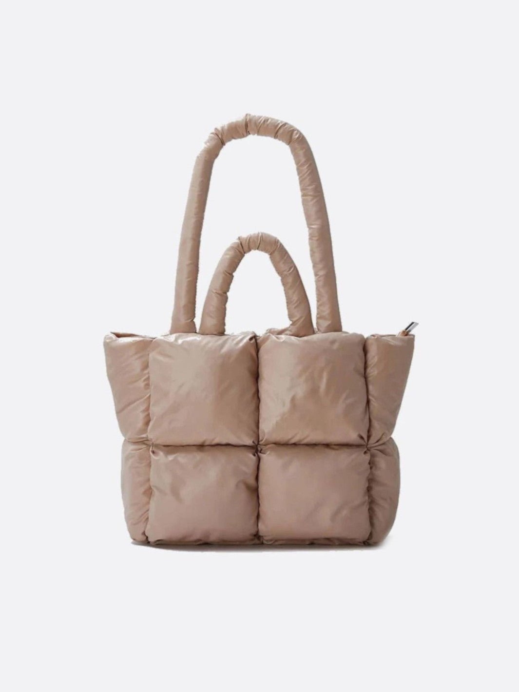 Cabas matelassé beige