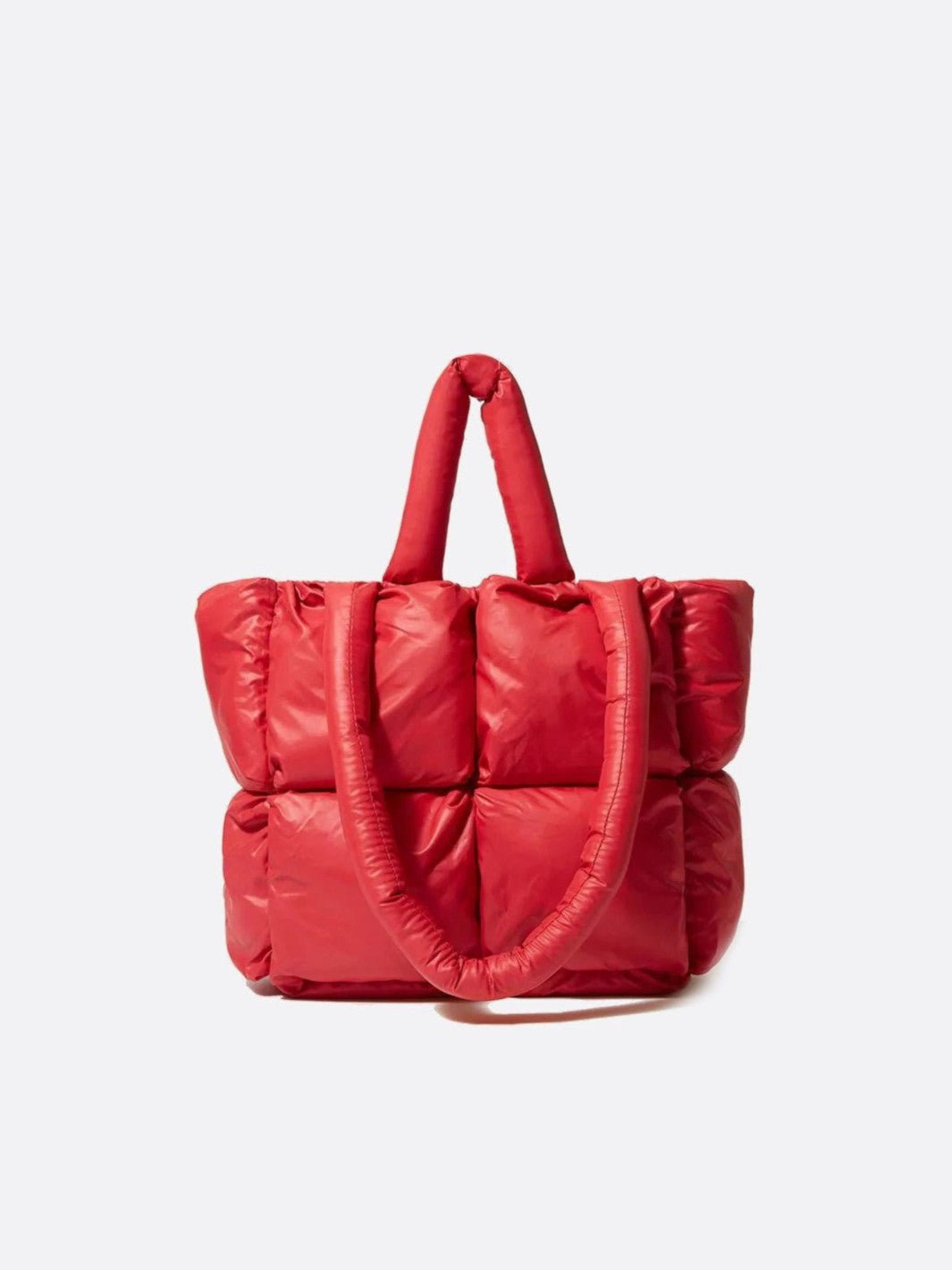 Cabas matelassé rouge