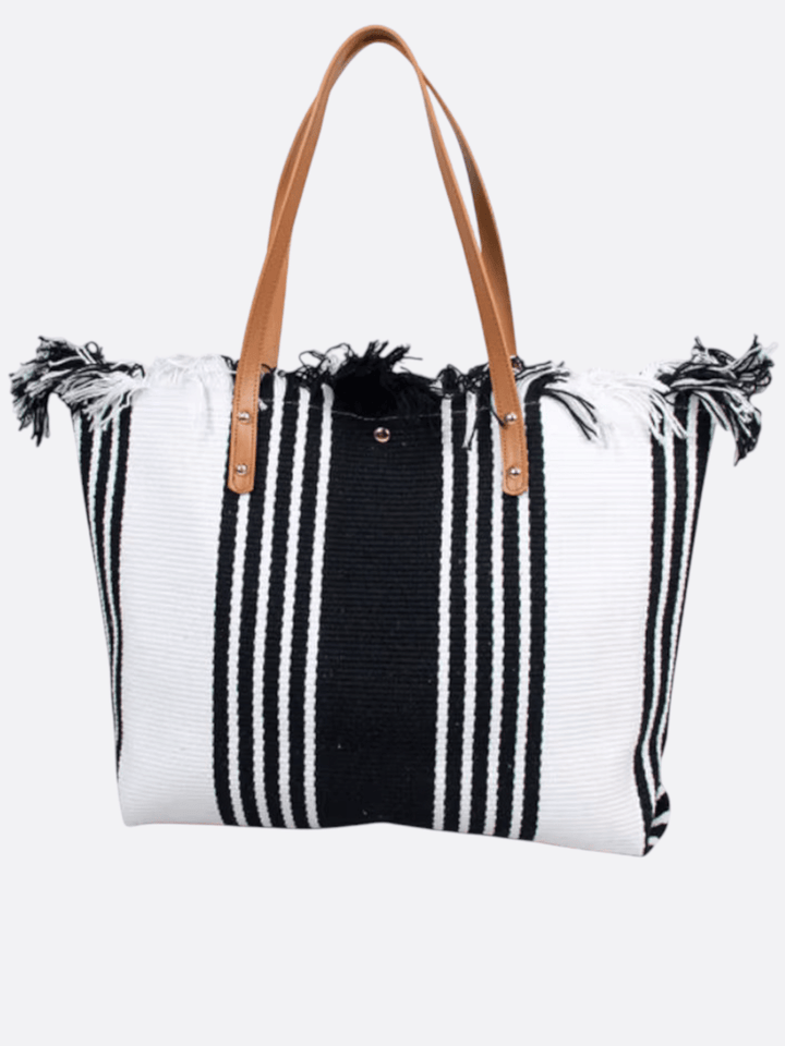 Cabas noir et blanc