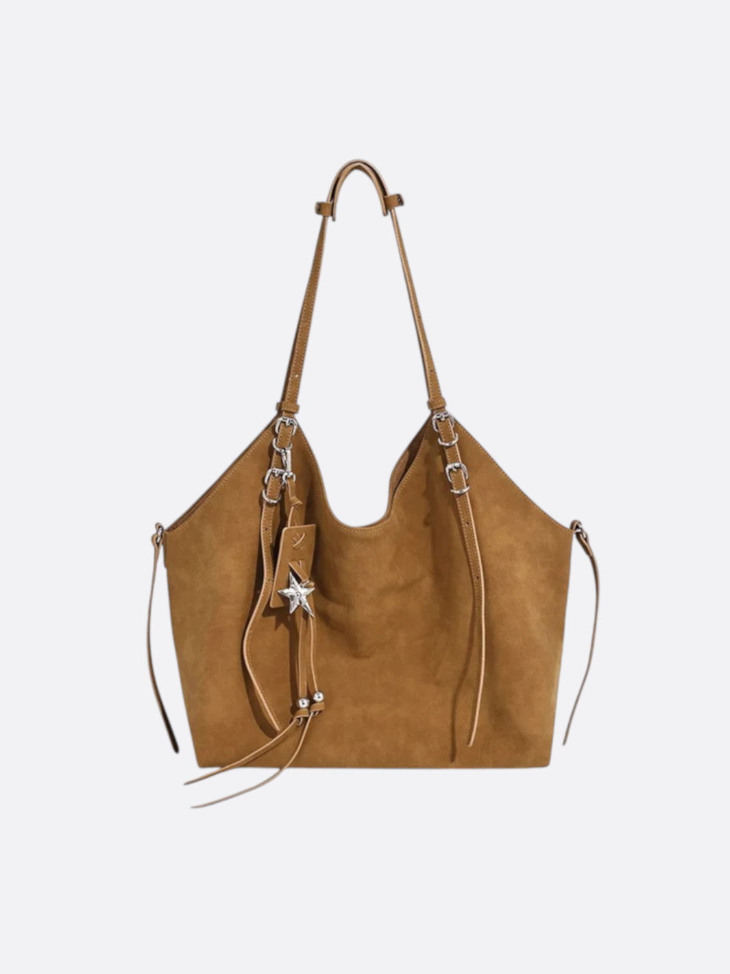 Fourre-tout daim camel