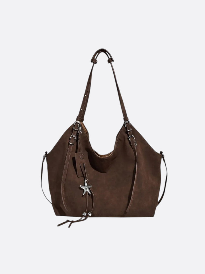 Fourre-tout daim marron