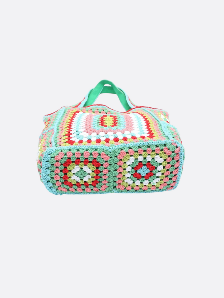 Grand cabas en coton et crochet <br>Meryll