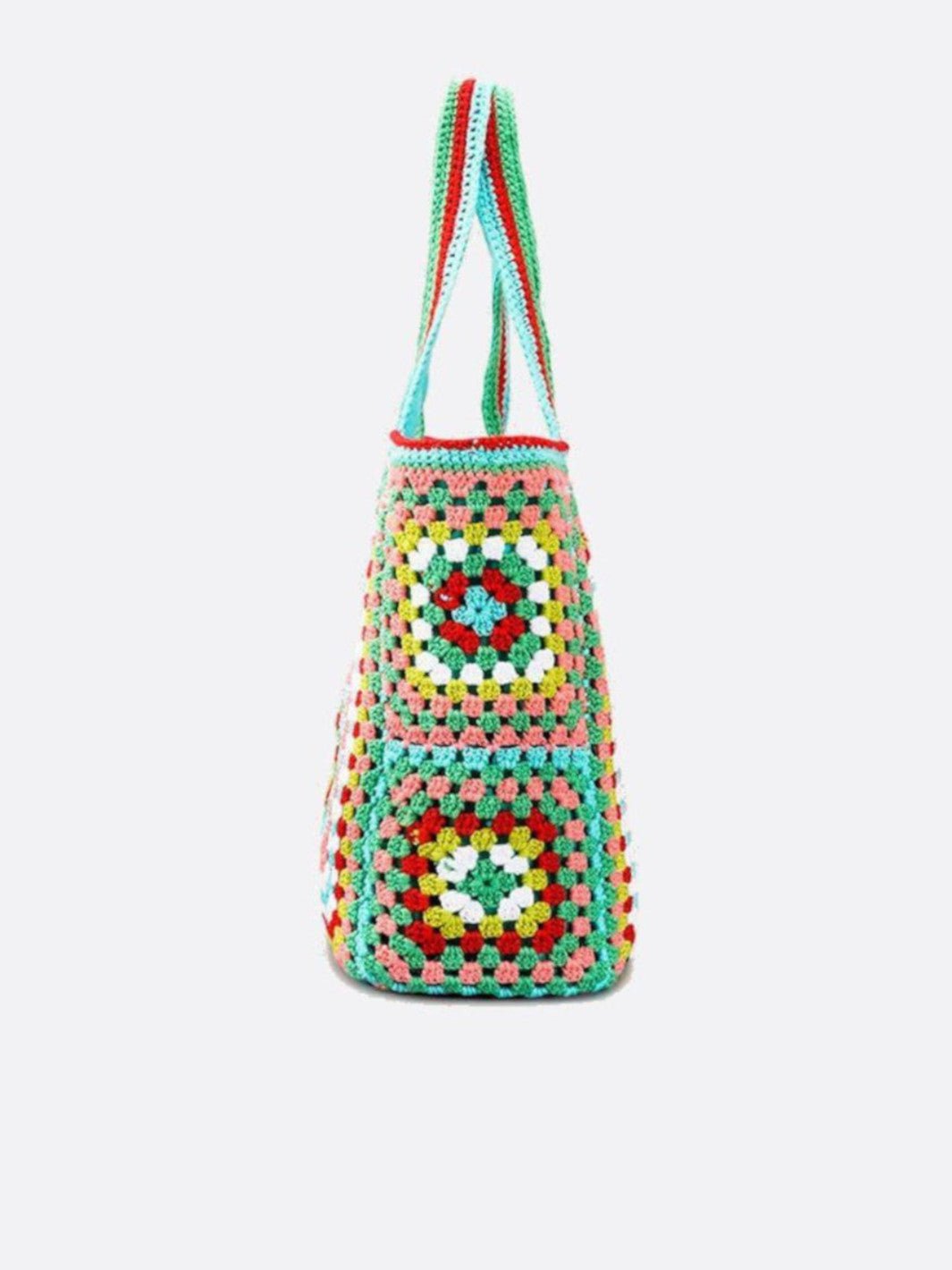 Grand cabas en coton et crochet <br>Meryll