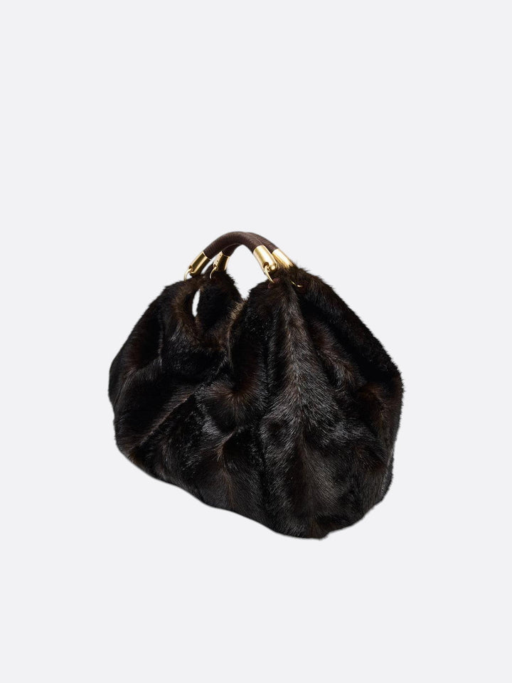 Grand sac à main en fausse fourrure <br>Mavora