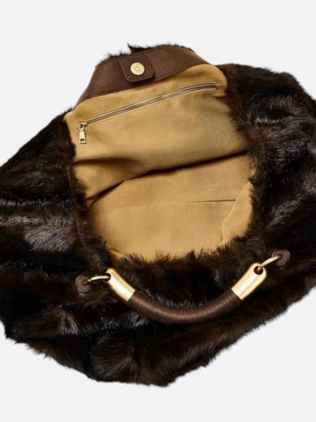 Grand sac à main en fausse fourrure <br>Mavora