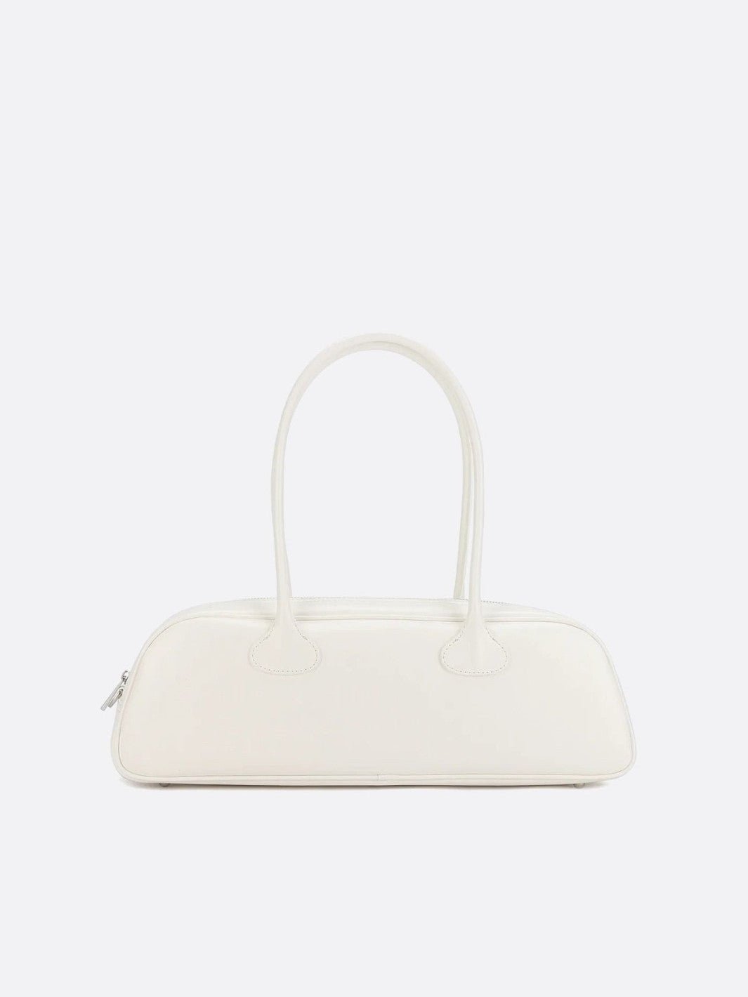 sac long cuir blanc