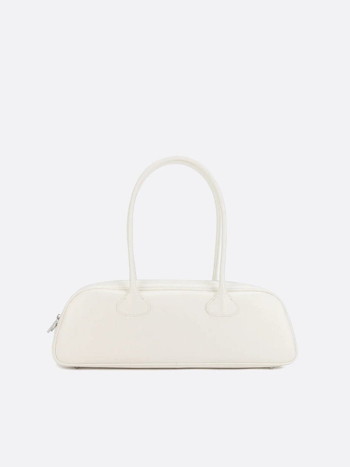 sac long cuir blanc