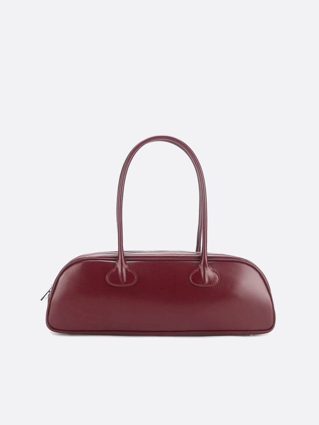 sac long cuir bordeaux