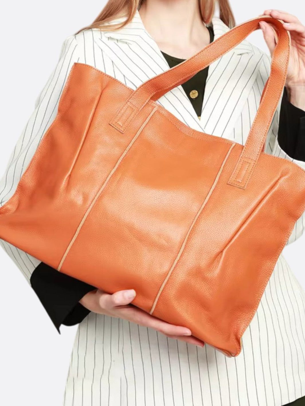 grand sac cabas cuir souple