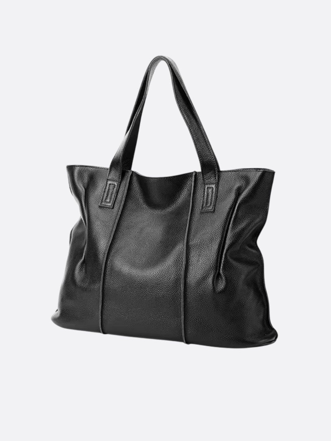 Grand sac cabas en cuir souple – Gonsac - Main Image