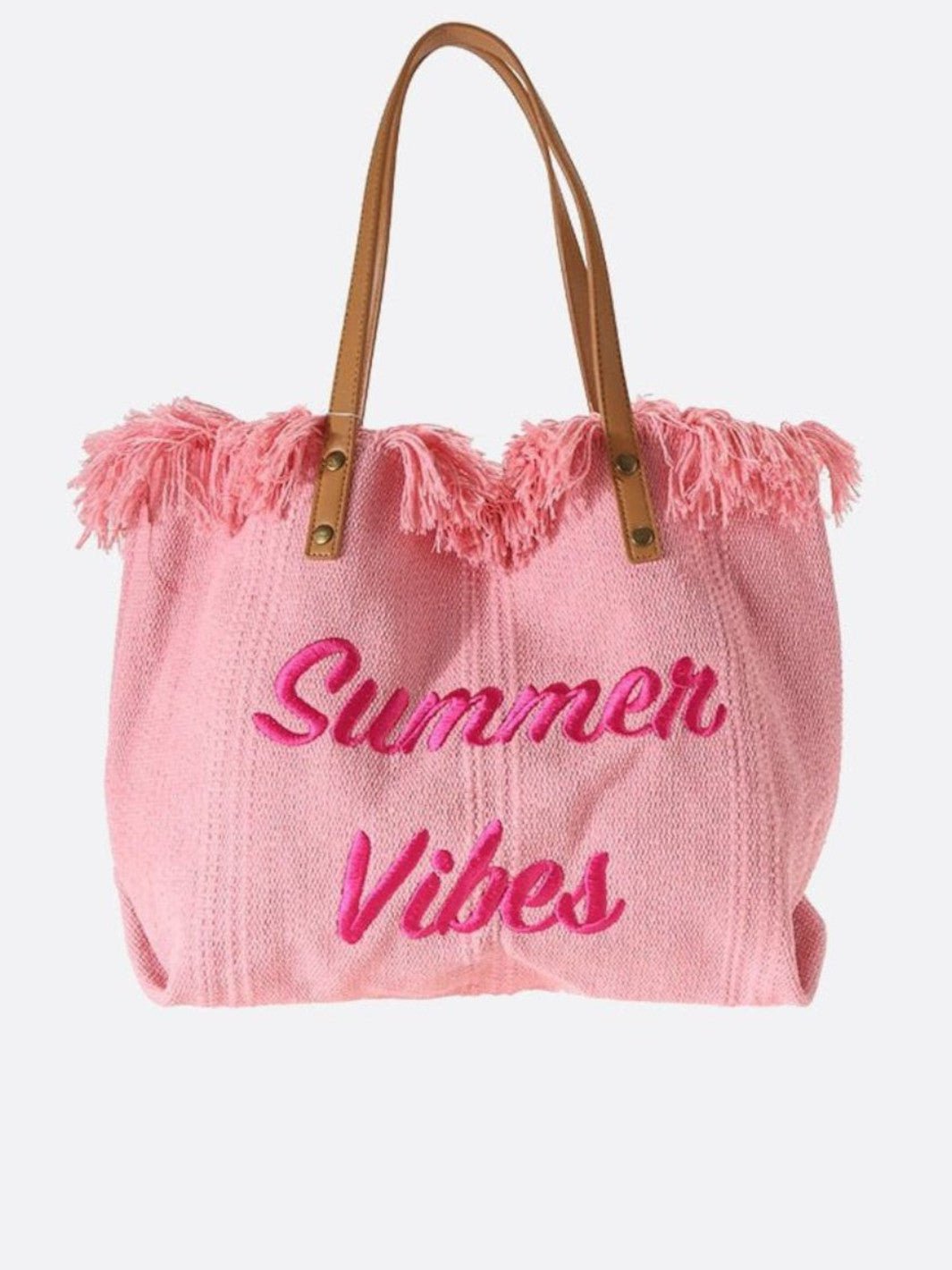 Grand sac cabas toile rose pâle