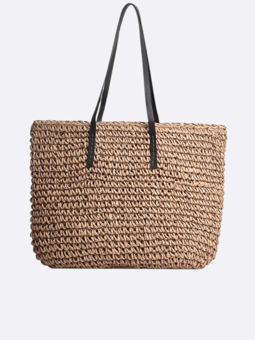 grand sac cabas paille camel