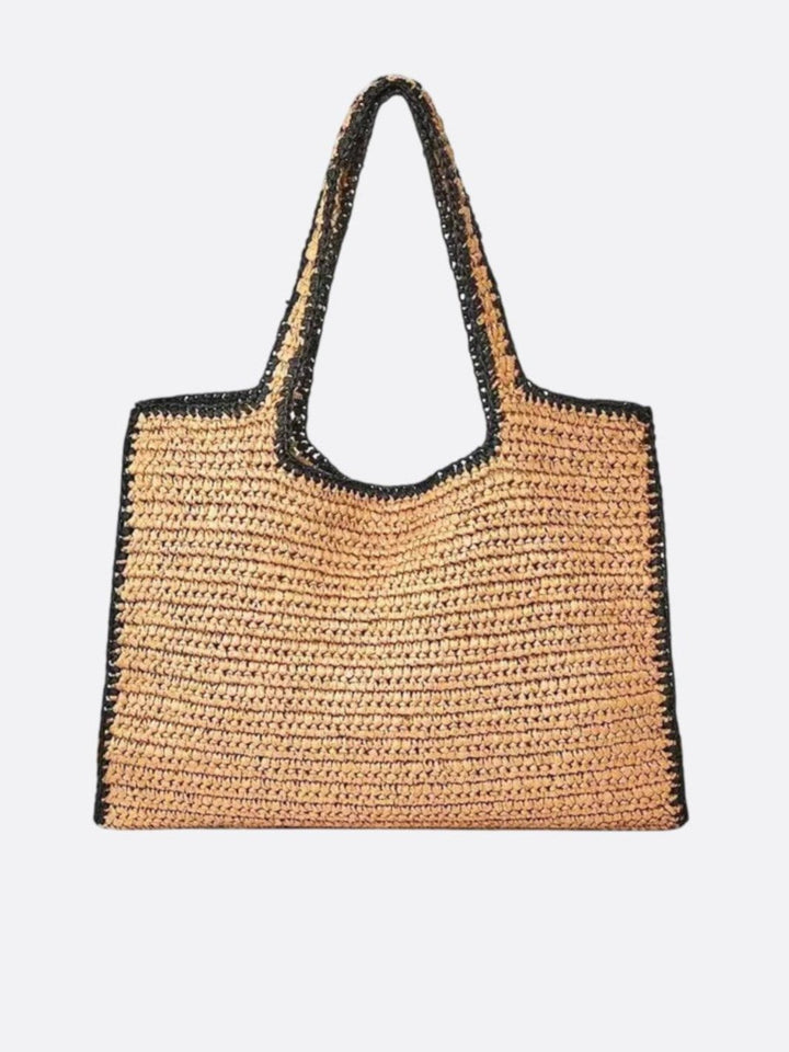 grand sac cabas tressé