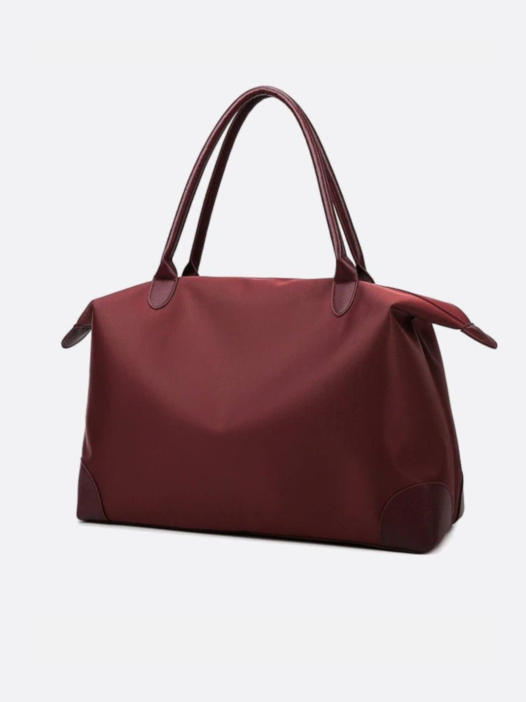 Grand sac bordeaux de voyage en toile