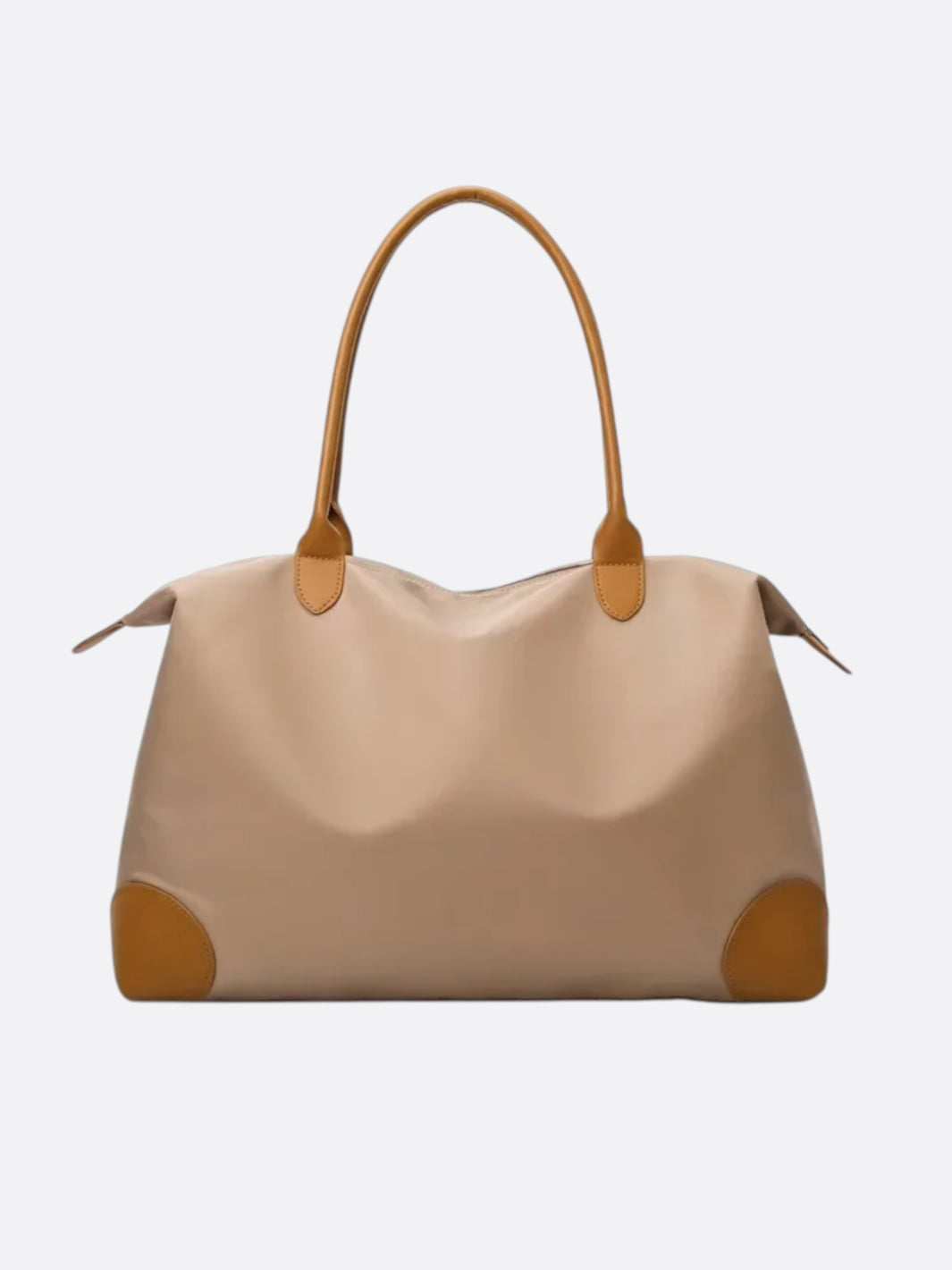 Grand sac de voyage en toile beige