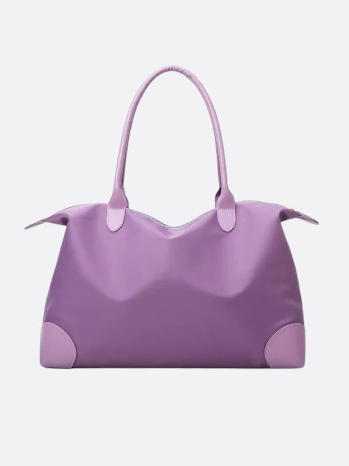 Grand sac de voyage en toile mauve