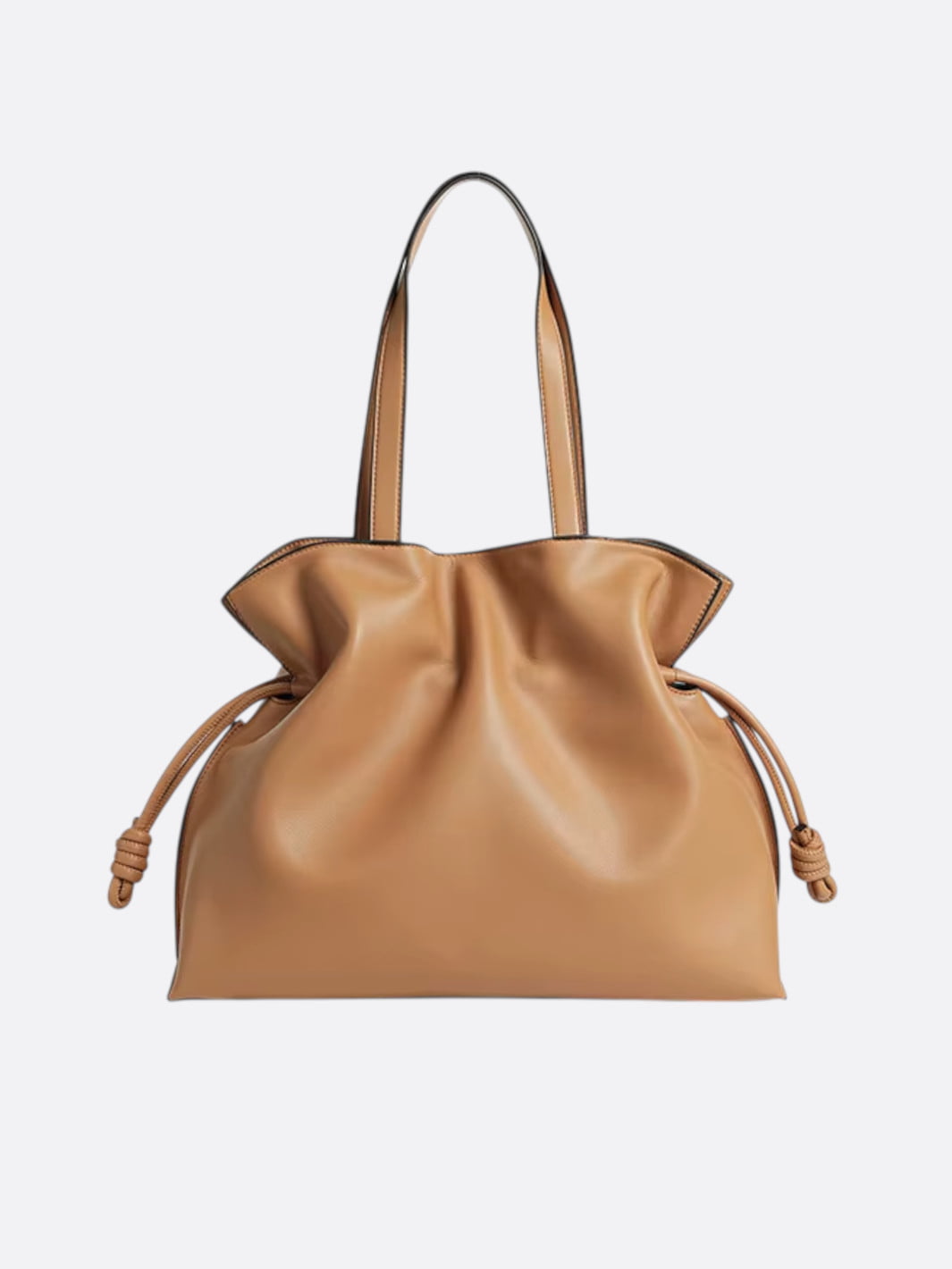 grand sac cuir souple camel
