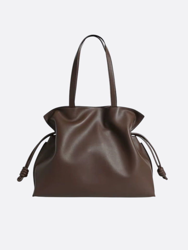 grand sac cuir souple marron