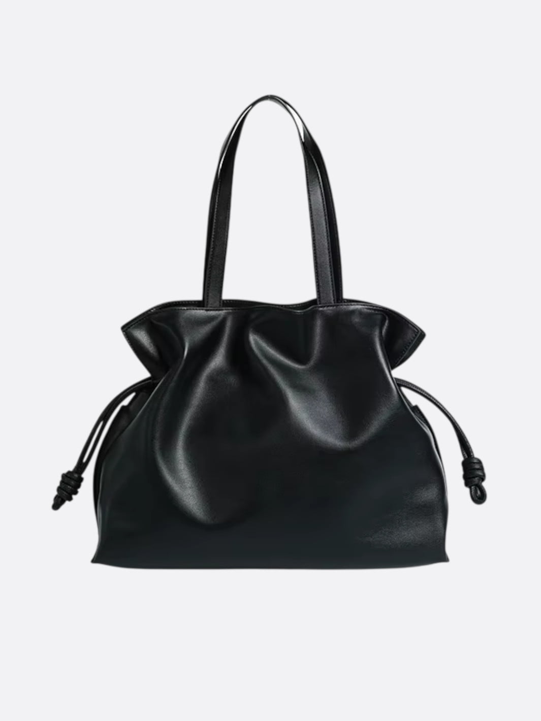 grand sac cuir souple noir