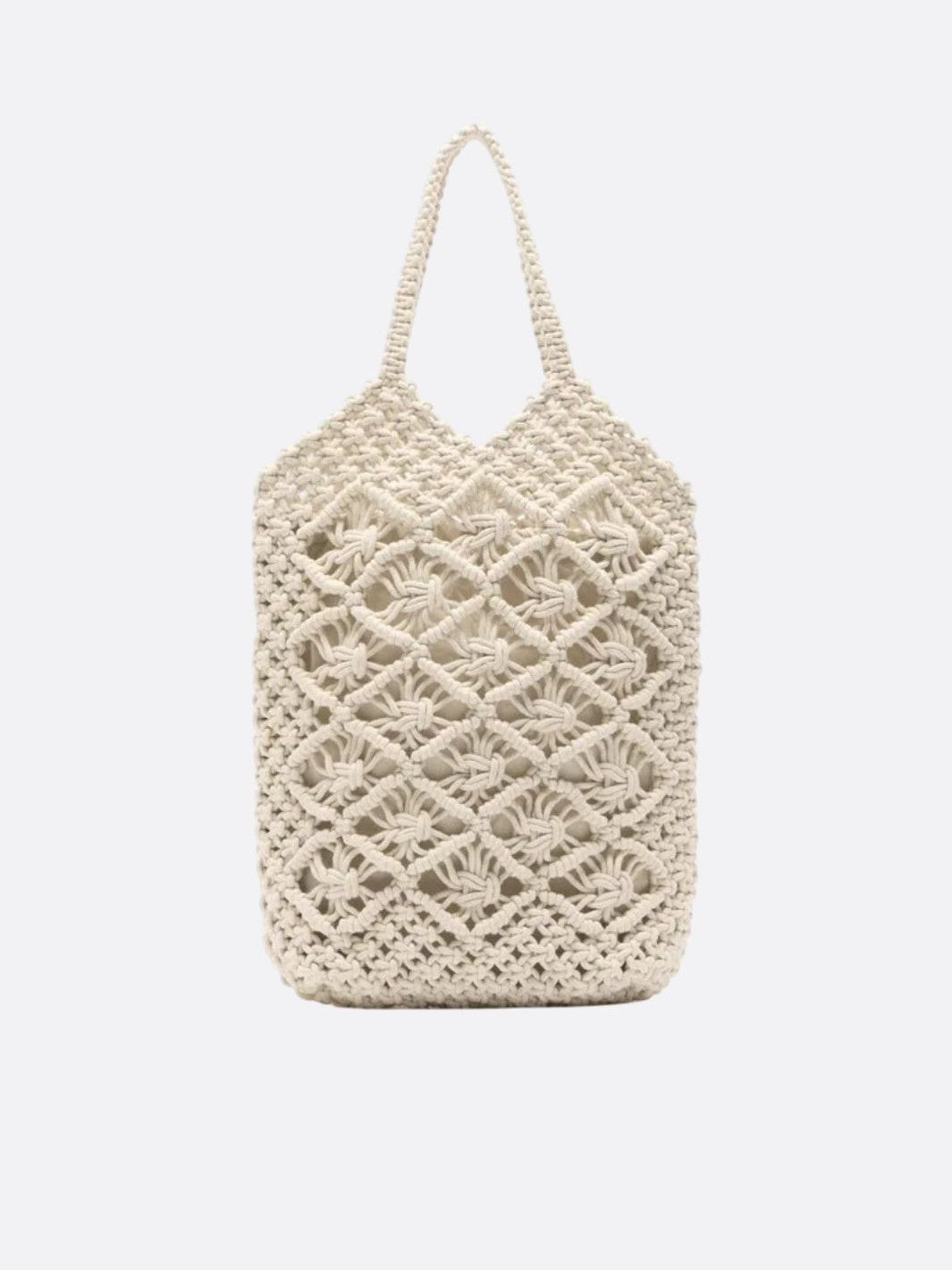 sac macrame blanc