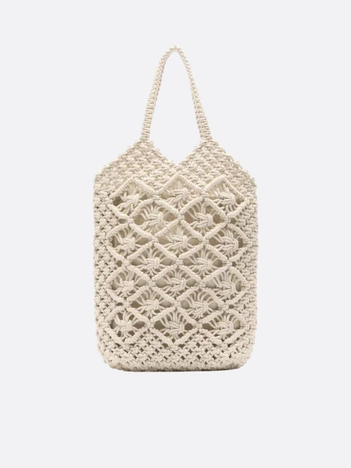 sac macrame blanc
