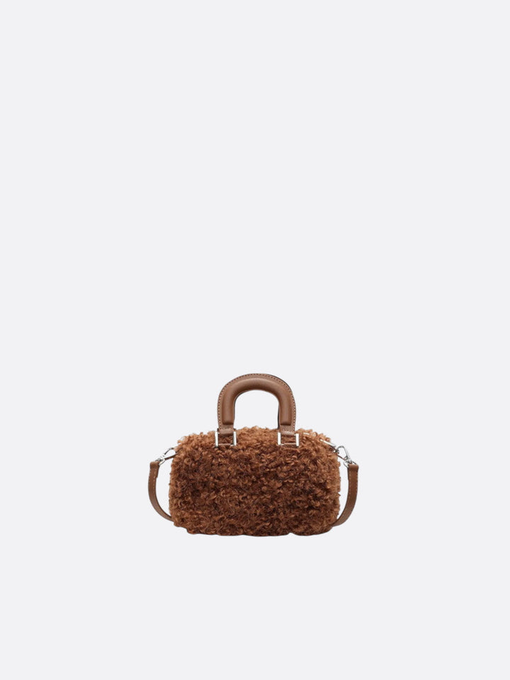 Mini sac moumoute camel