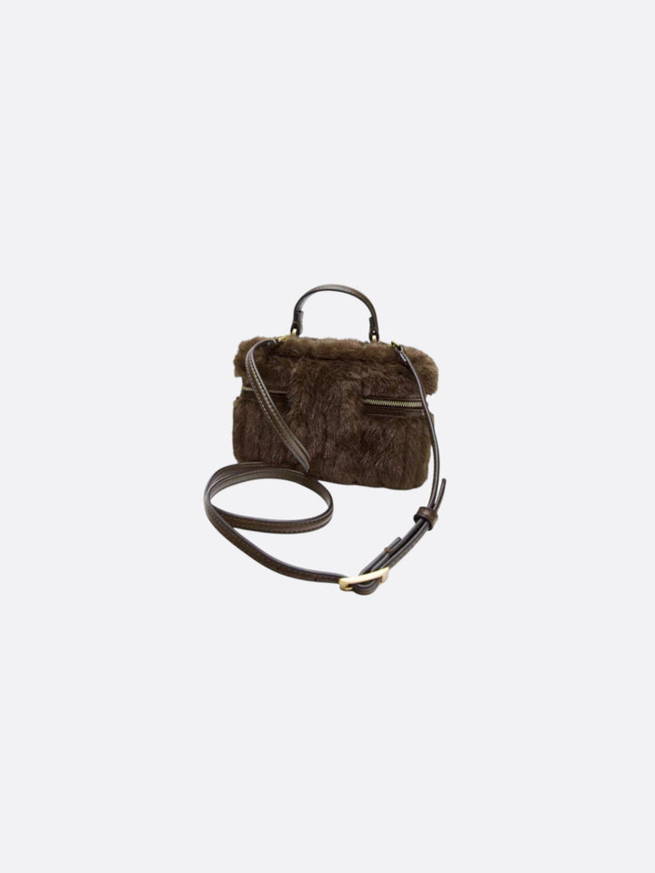 Mini sac en fausse fourrure <br>Pelzo