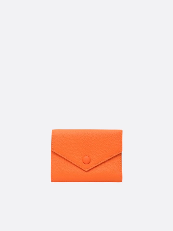 petit portefeuille cuir orange