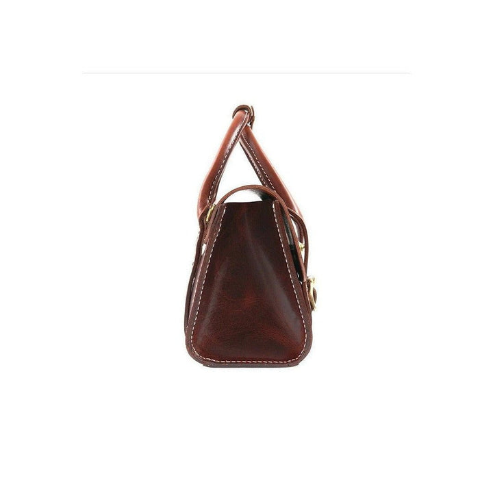 Small Leather Satchel Handbag