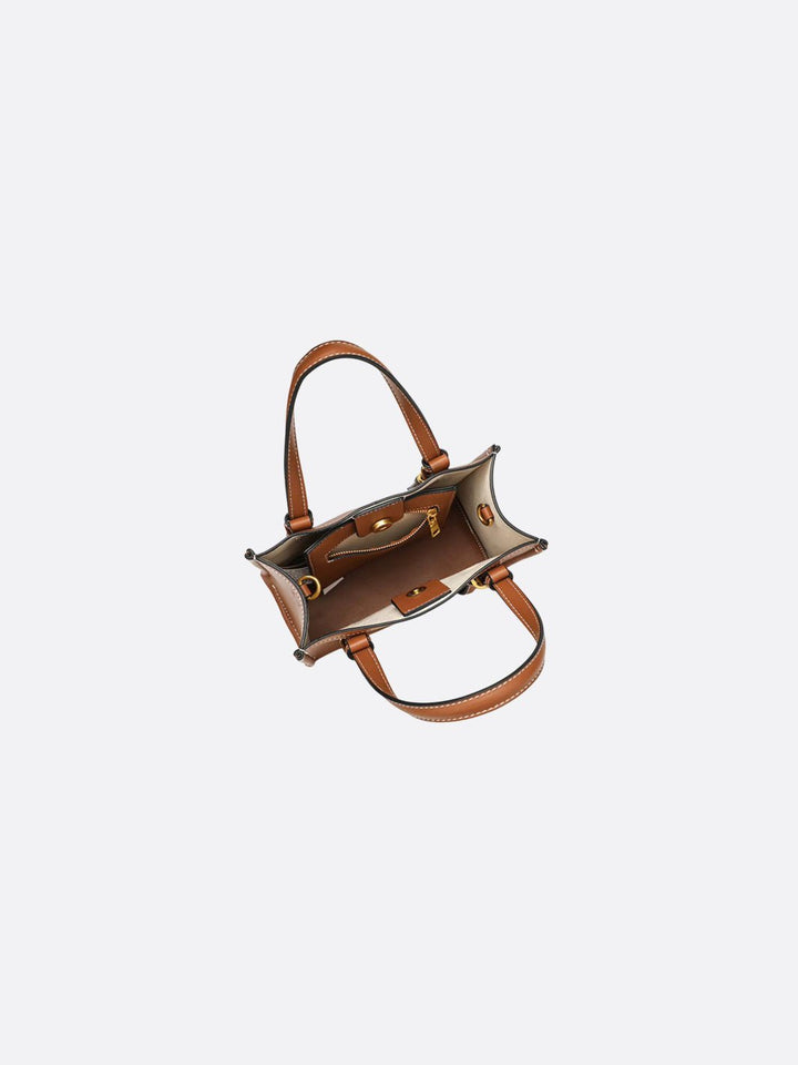 Small leather tote bag <br>Brava