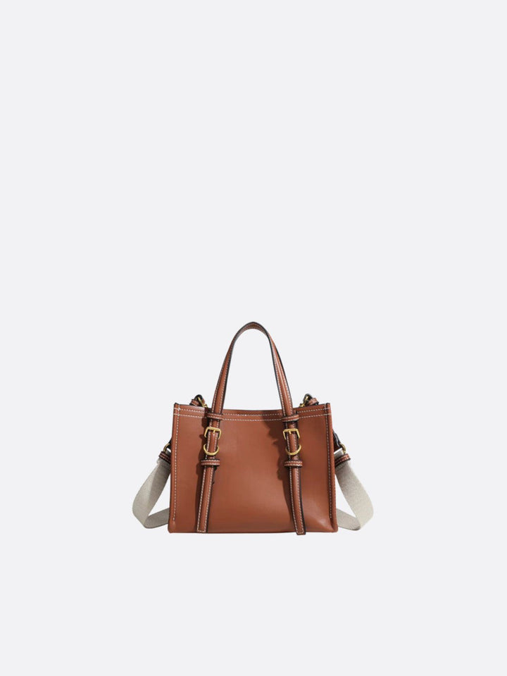 petit sac cabas cuir camel