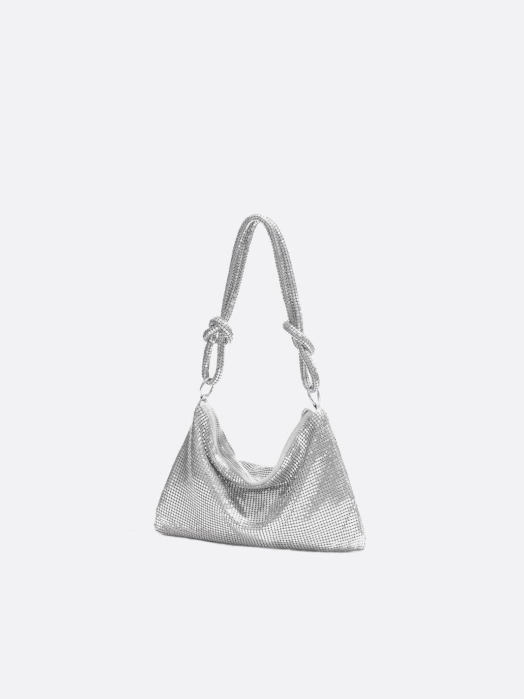 Petit sac de soirée argenté