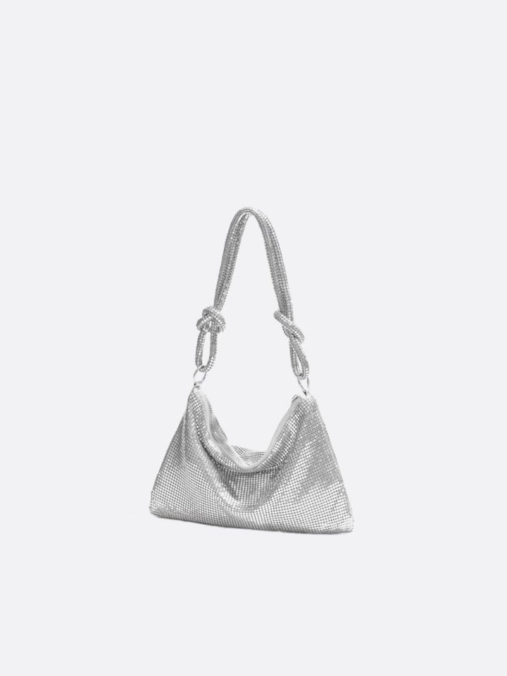 Petit sac de soirée argenté