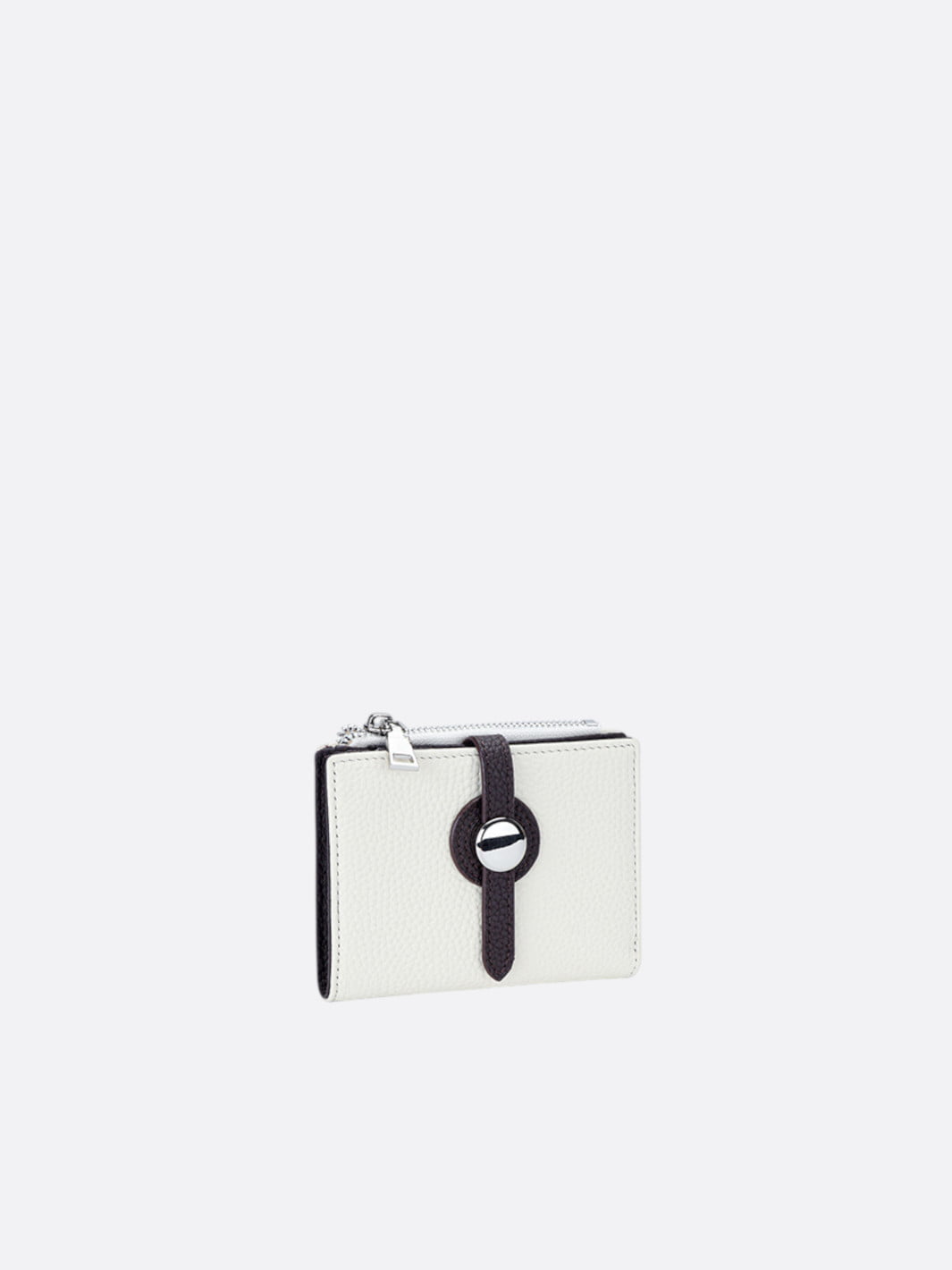 portefeuille cuir petit format blanc