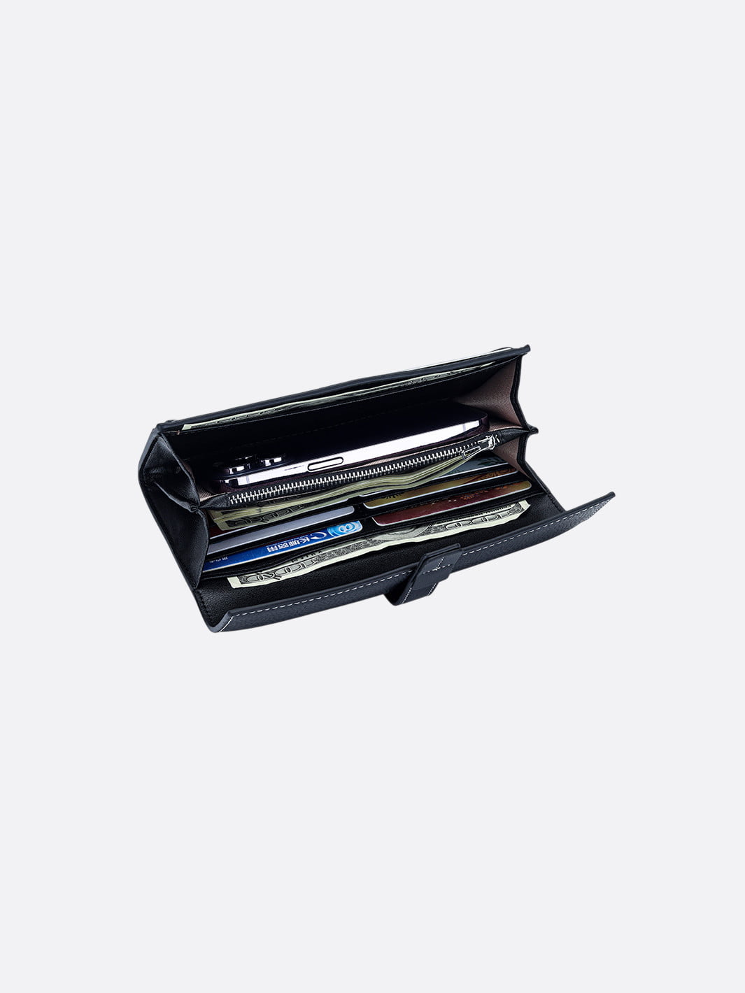 Portefeuille en cuir coloré <br>Brighton