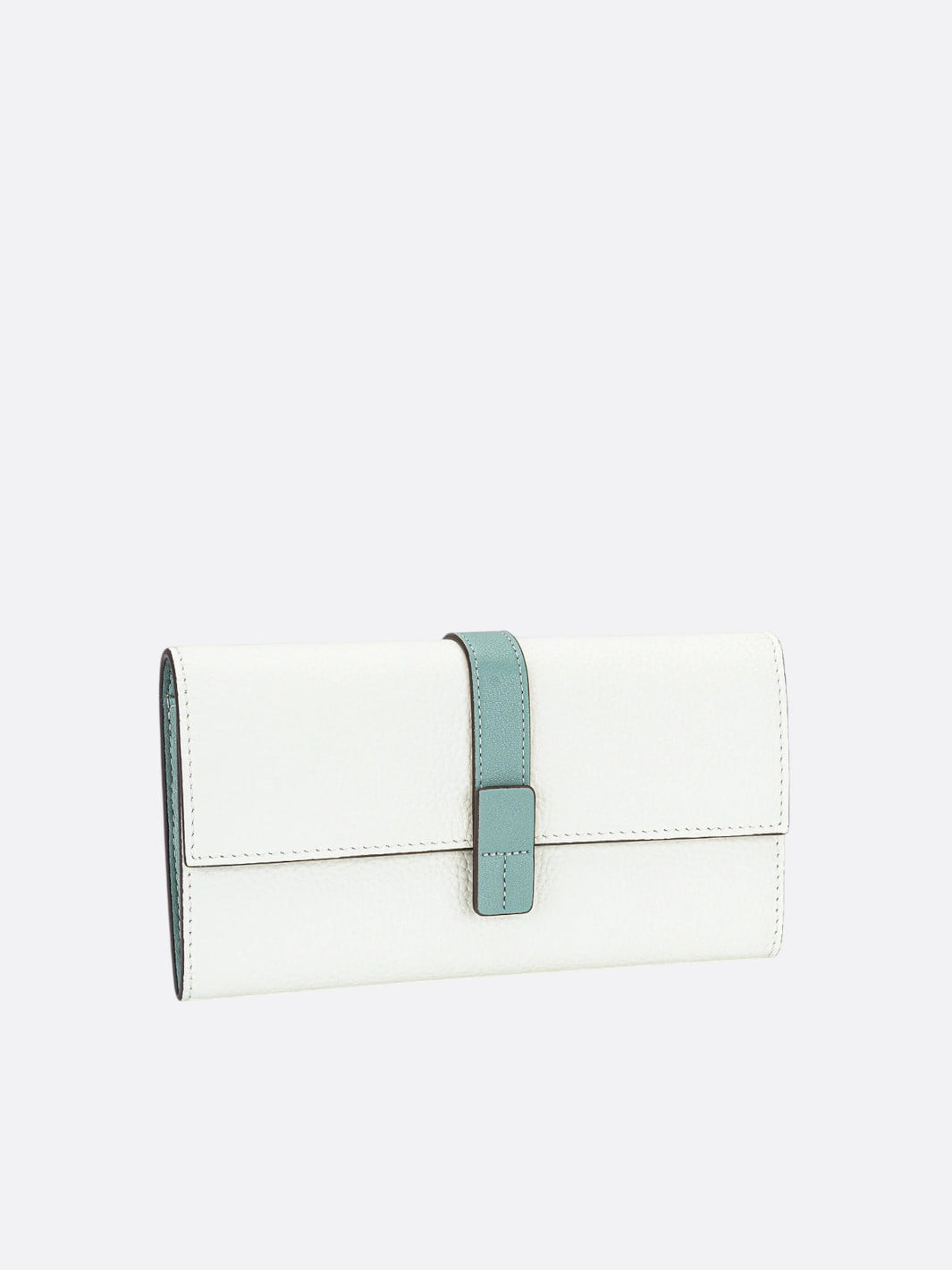 portefeuille coloré cuir blanc
