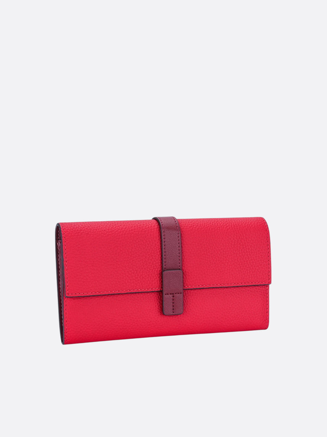 portefeuille coloré cuir rouge