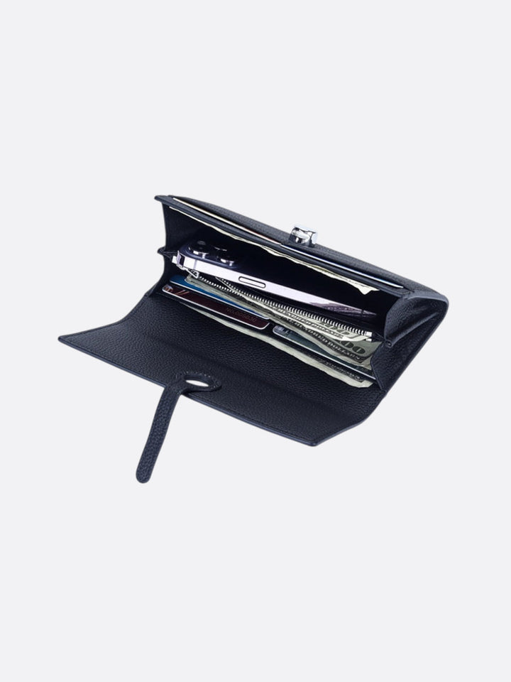 Leder-Geldbörse in Farbe <br>Camden