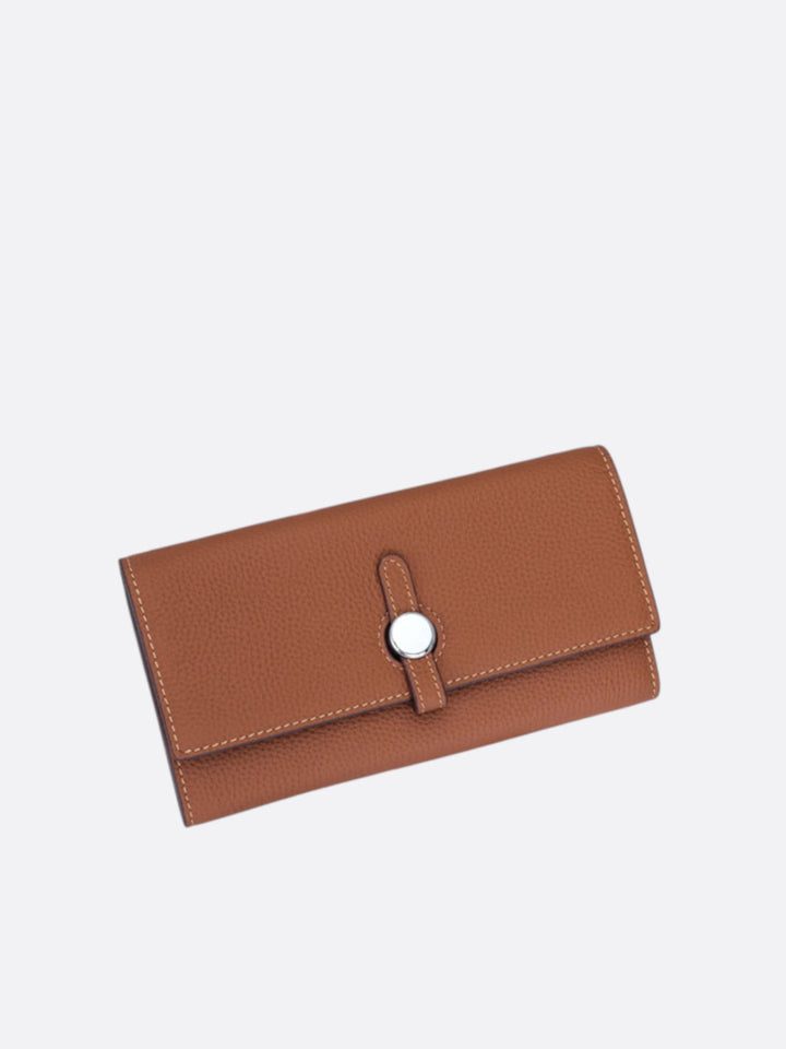 portefeuille cuir couleur marron