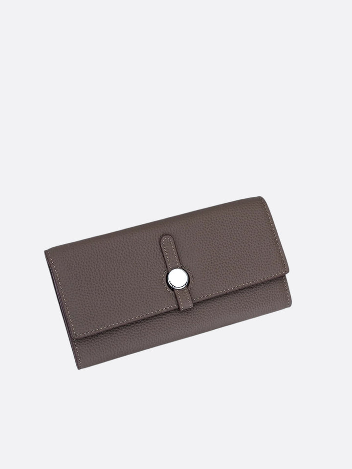 portefeuille cuir couleur kaki